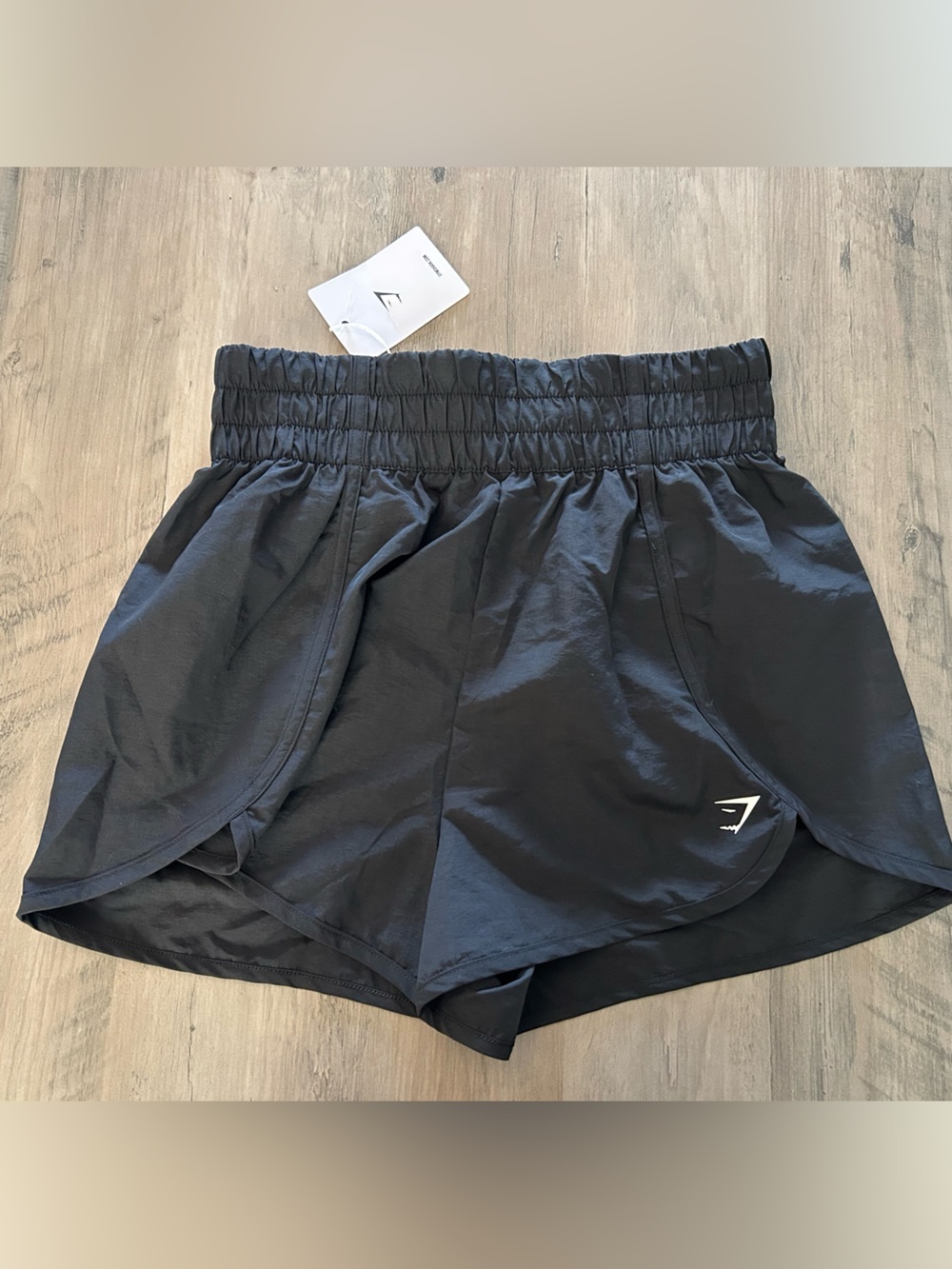 NEW! Gymshark Retro Waistband Shorts in Black Size XS